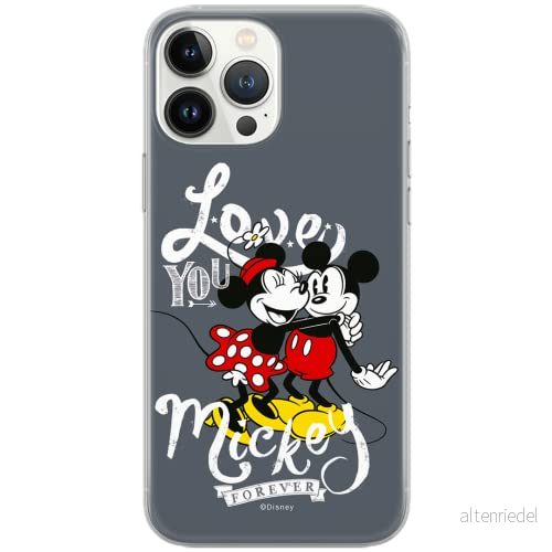 ERT GROUP mobiltelefonfodral för Iphone 13 PRO MAX originalt och officiellt licensierat Disney mönster Mickey and Minnie 001 Vit optimalt anpassad, fodral tillverkad av TPU plast 5903932863567