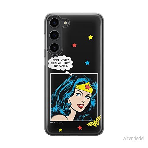 ERT GROUP mobiltelefonfodral för Samsung S23 originalt och officiellt licensierat DC mönster Wonder Woman 028 optimalt anpassad till formen på mobiltelefonen, fodral tillverkad av TPU plast 5905511423995