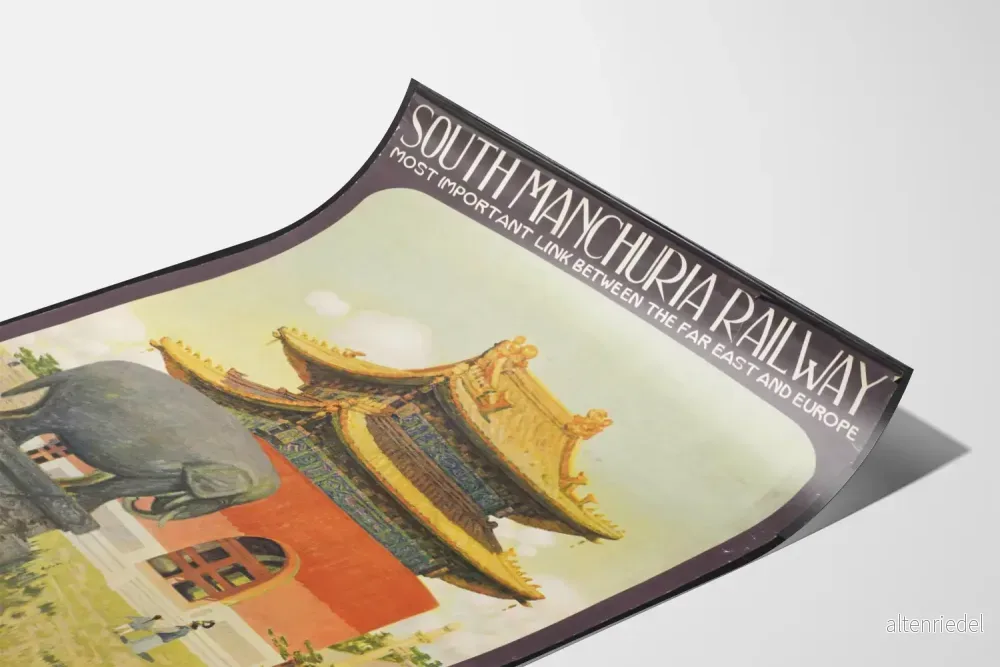 Väggposter av South Manchuria Railway – Kulturell och historisk dekoration - Bild 3