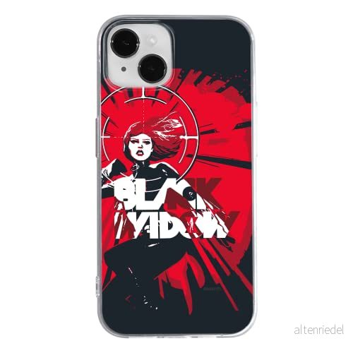 ERT GROUP mobiltelefonfodral för Apple Iphone 14 originalt och officiellt licensierat Marvel mönster Black Widow 005 optimalt anpassad till formen på mobiltelefonen, fodral tillverkad av TPU plast 5905131888495
