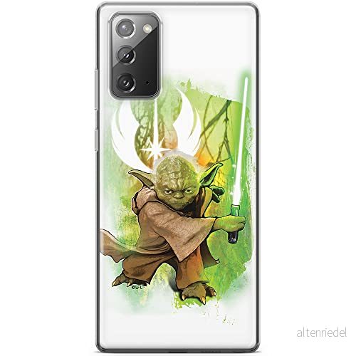 ERT GROUP mobiltelefonfodral för Samsung GALAXY NOTE 20 originalt och officiellt licensierat Star Wars mönster Yoda 005 optimalt anpassad till formen på mobiltelefonen, fodral tillverkad av TPU plast 5903040456859