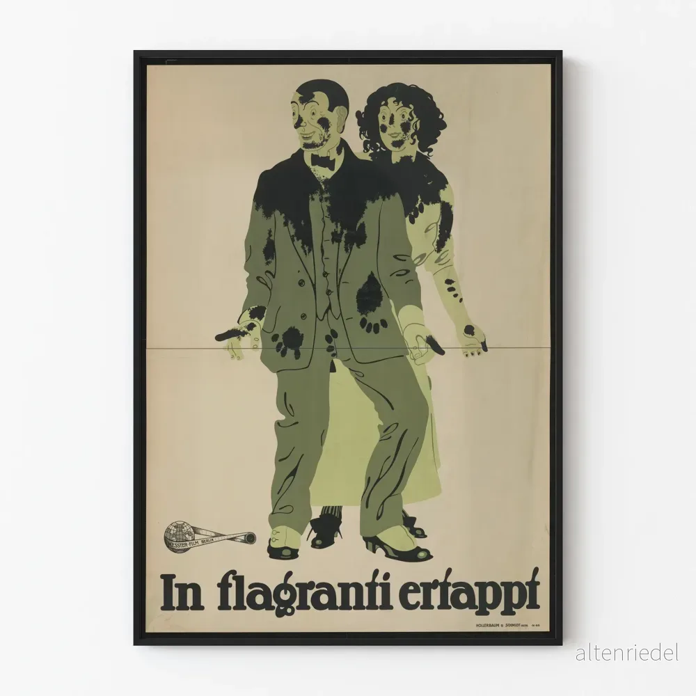 Vintageposter In flagranti ertappad – Original väggdekoration