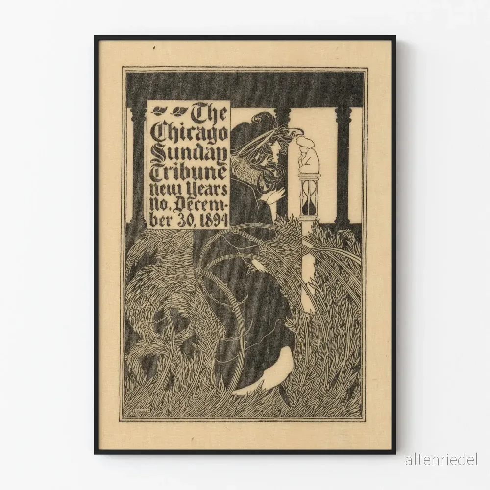 Vintageposter The Chicago Sunday Tribune 1894 väggdekoration Vintageposter The Chicago Sunday Tribune 1894 väggdekoration