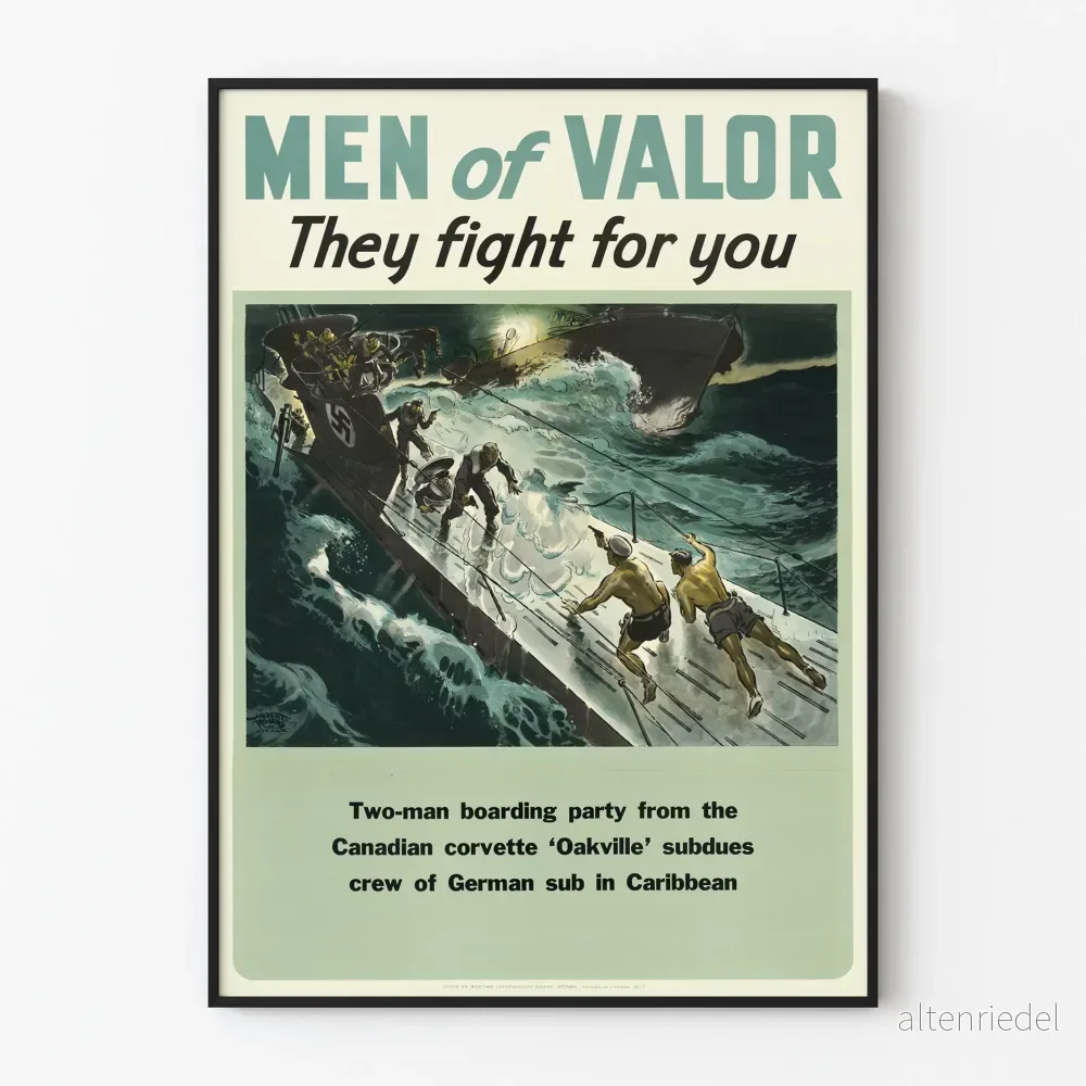 Militärposter ’Men of Valor’ – Landstigning på tysk ubåt Militärposter ’Men of Valor’ – Landstigning på tysk ubåt