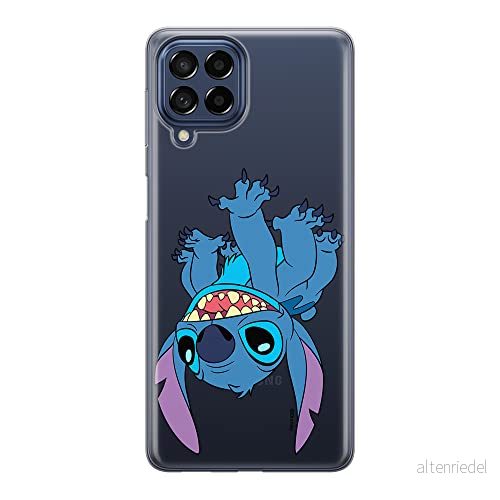 ERT GROUP mobiltelefonfodral för Samsung M33 5G originalt och officiellt licensierat Disney mönster Stitch 013 optimalt anpassad till formen på mobiltelefonen, gedeeltelijk transparant 5905511358594