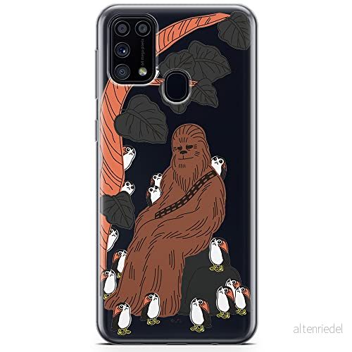 ERT GROUP mobiltelefonfodral för Samsung M31 originalt och officiellt licensierat Star Wars mönster Chewbacca 006 optimalt anpassad till formen på mobiltelefonen, gedeeltelijk transparant 5904805479205