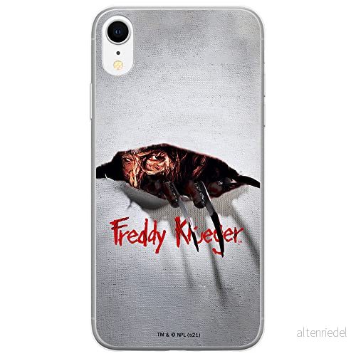 ERT GROUP mobiltelefonfodral för Iphone XR originalt och officiellt licensierat Horror mönster Nightmare of Elm Street 008 anpassad till formen på mobiltelefonen, fodral tillverkad av TPU plast 5905511087937