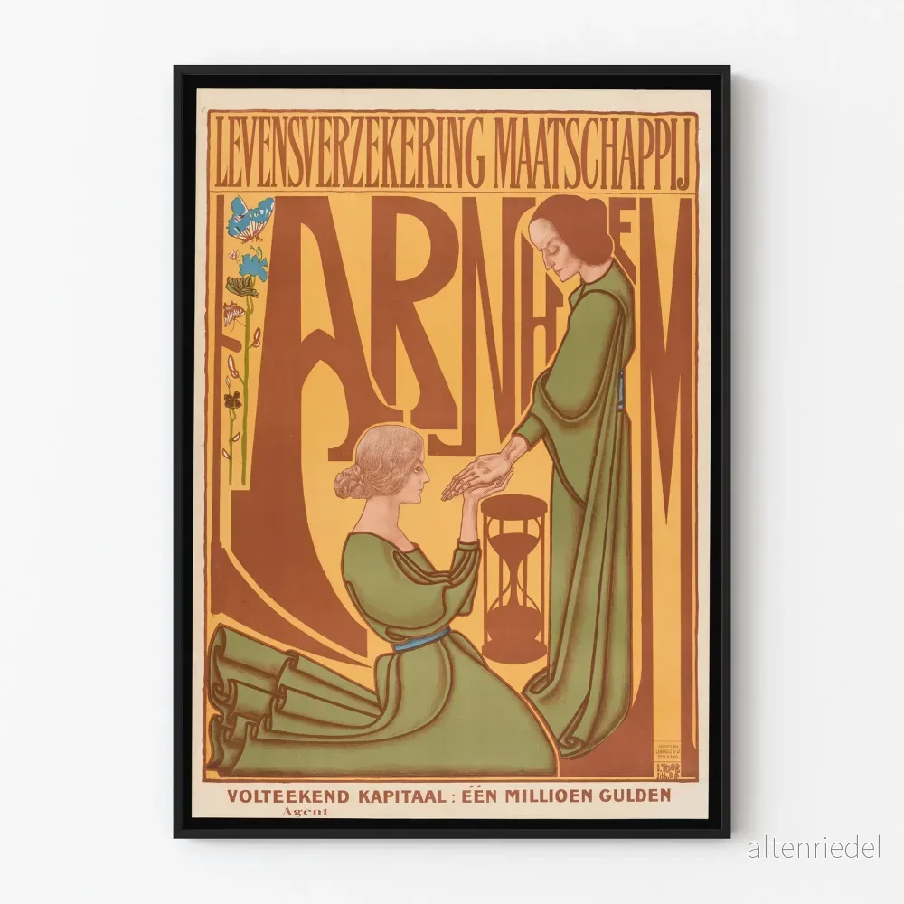 Vintageposter Arnhem Levensverzekering Maatschappij för väggdekoration
