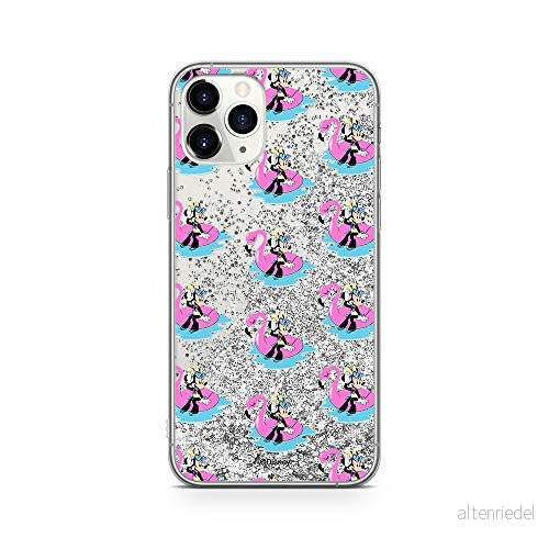 ERT GROUP mobiltelefonfodral för Apple Iphone 11 PRO MAX originalt och officiellt licensierat Disney mönster Minnie 023 Vit optimalt anpassad till formen på mobiltelefonen, med glitter overflow effekt 5903537001821