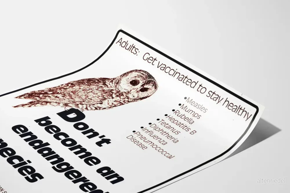 Varningsposter för vaccination – Bli inte en utrotningshotad art - Bild 3