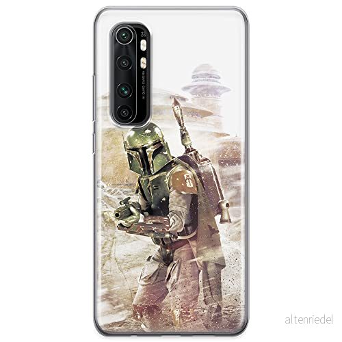 ERT GROUP mobiltelefonfodral för Xiaomi MI NOTE 10 Lite originalt och officiellt licensierat Star Wars mönster Boba Fett 001 anpassad till formen på mobiltelefonen, fodral tillverkad av TPU plast 5904805593222