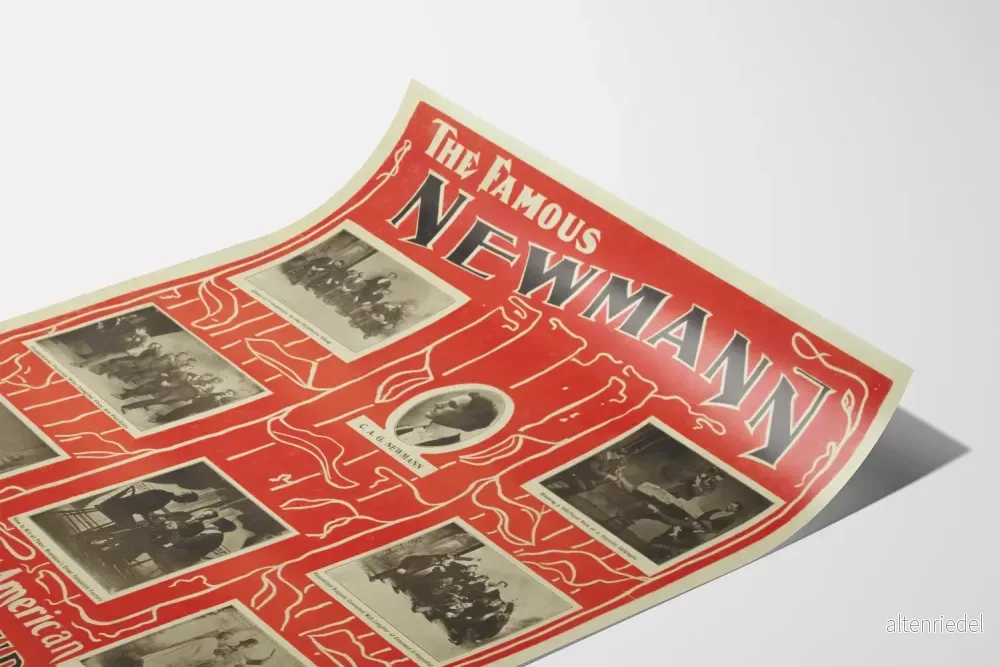 Vintageposter The Famous Newmann Hypnotist och Tankeläsare - Bild 3
