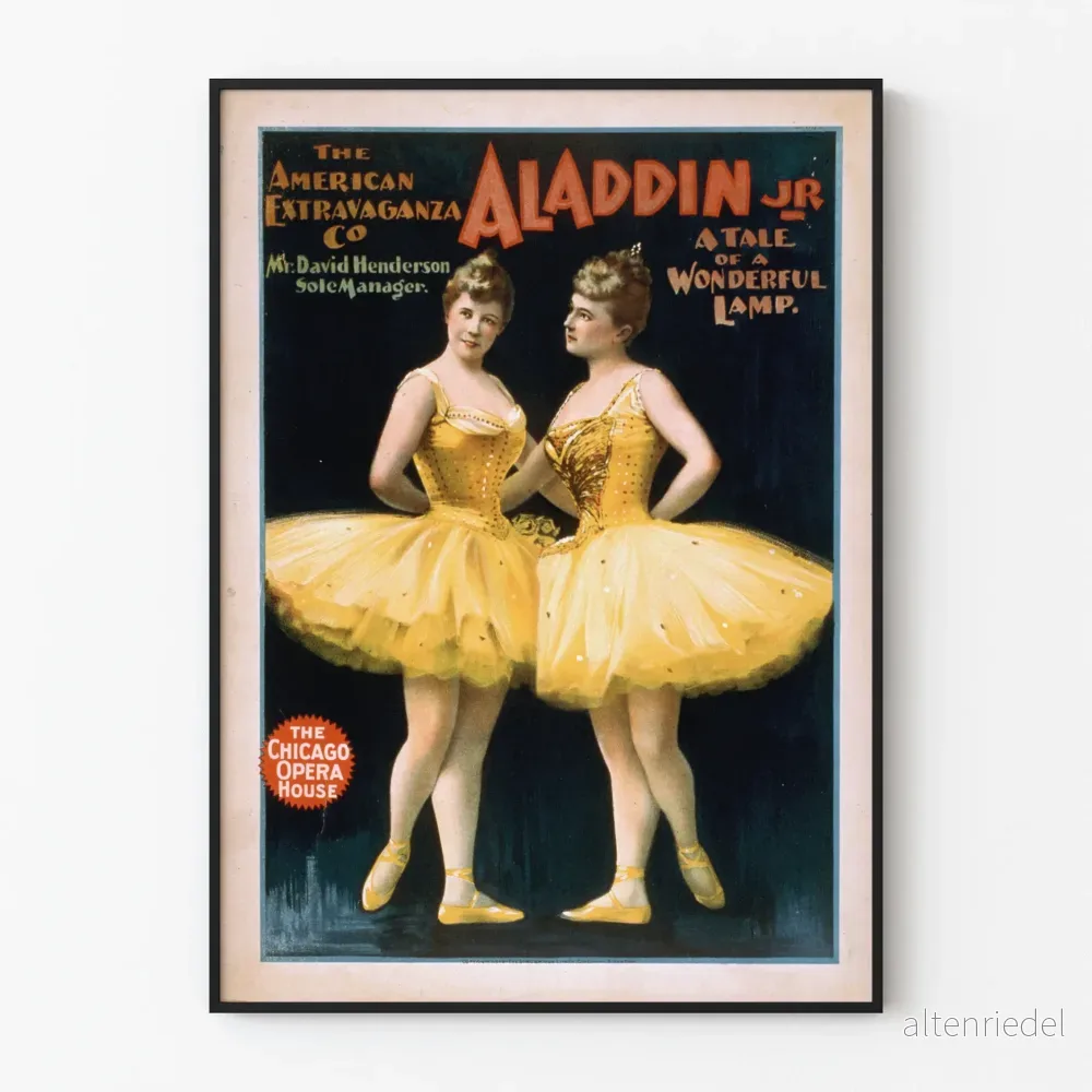 Vintageaffisch Aladdin Jr A Tale of a Wonderful Lamp