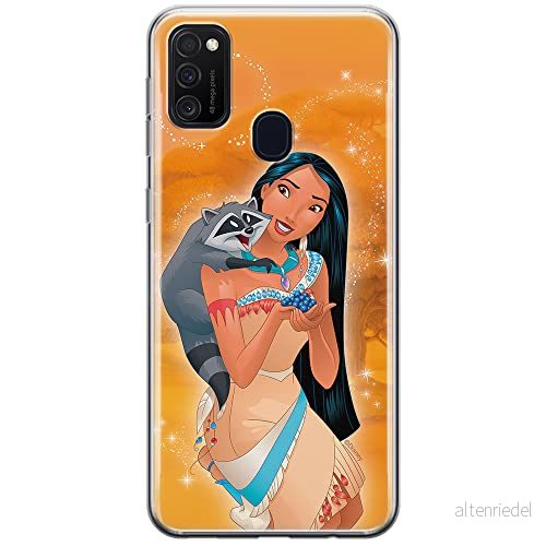 ERT GROUP mobiltelefonfodral för Samsung M21 originalt och officiellt licensierat Disney mönster Pocahontas and Meeko 001 anpassad till formen på mobiltelefonen, fodral tillverkad av TPU plast 5903537835341