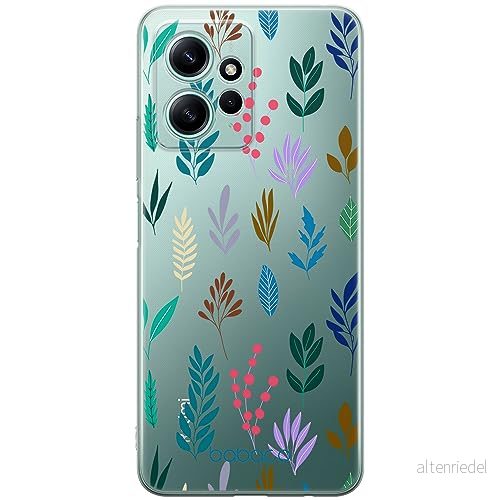 ERT GROUP mobiltelefonfodral för Xiaomi REDMI NOTE 12 4G originalt och officiellt licensierat Babaco mönster Plants 014 optimalt anpassad till formen på mobiltelefonen, gedeeltelijk transparant 5905511942717