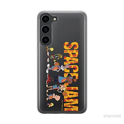 ERT GROUP mobiltelefonfodral för Samsung S23 originalt och officiellt licensierat Looney Tunes mönster Space Jam 006 optimalt anpassad till formen på mobiltelefonen, gedeeltelijk transparant 5905511434052