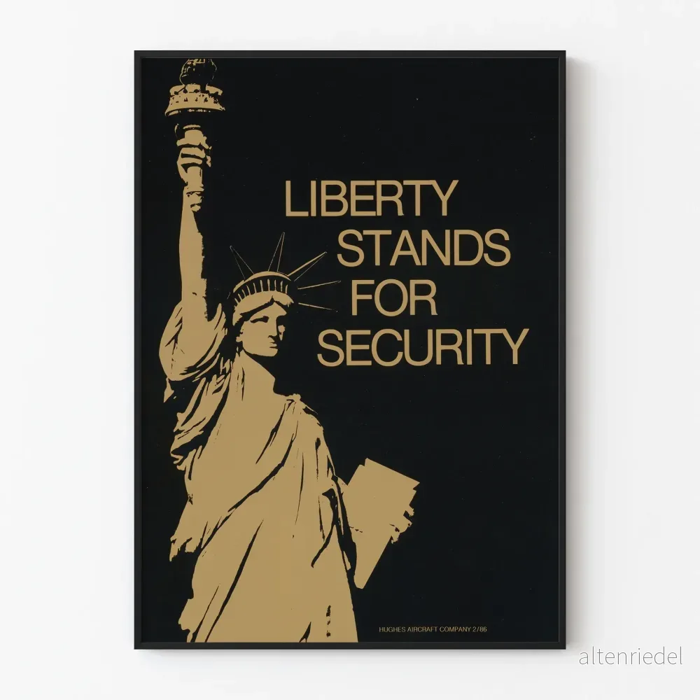 Liberty-Postern står för säkerhet - Ikonisk väggdekoration