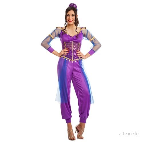 Boland Kostym, arabisk prinsessa, 3 delar, karnevaldräkt för temafest, halloween eller karneval, magdansare 8712026841629