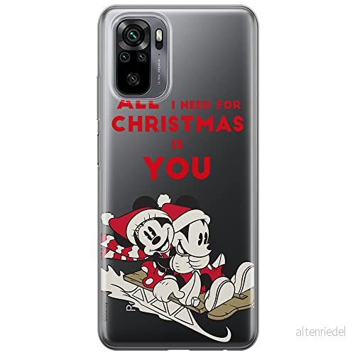 ERT GROUP mobiltelefonfodral för Xiaomi REDMI NOTE 10/ 10S originalt och officiellt licensierat Disney mönster Mickey & Minnie 015 anpassad till formen på mobiltelefonen, gedeeltelijk transparant 5903537191676