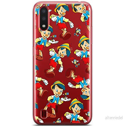 ERT GROUP mobiltelefonfodral för Samsung A01 originalt och officiellt licensierat Disney mönster Pinocchio 002 optimalt anpassad till formen på mobiltelefonen, gedeeltelijk transparant 5905131813459