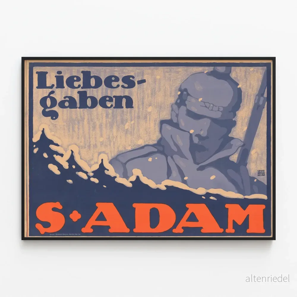 Vintageposter Liebesgaben S. Adam för väggdekoration Vintageposter Liebesgaben S. Adam för väggdekoration