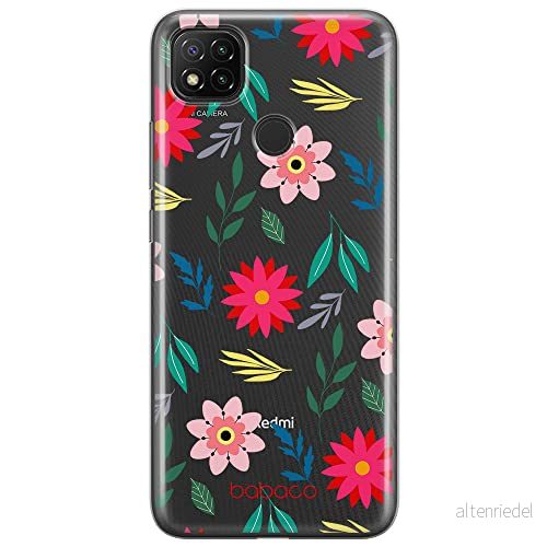 ERT GROUP mobiltelefonfodral för Xiaomi REDMI 9C originalt och officiellt licensierat Babaco mönster Flowers 010 optimalt anpassad till formen på mobiltelefonen, gedeeltelijk transparant 5903932587777