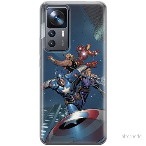 ERT GROUP mobiltelefonfodral för Xiaomi 12T/12T pro/K50 Ultra originalt och officiellt licensierat Marvel mönster Avengers 008 anpassad till formen på mobiltelefonen, fodral tillverkad av TPU plast 5905511569877