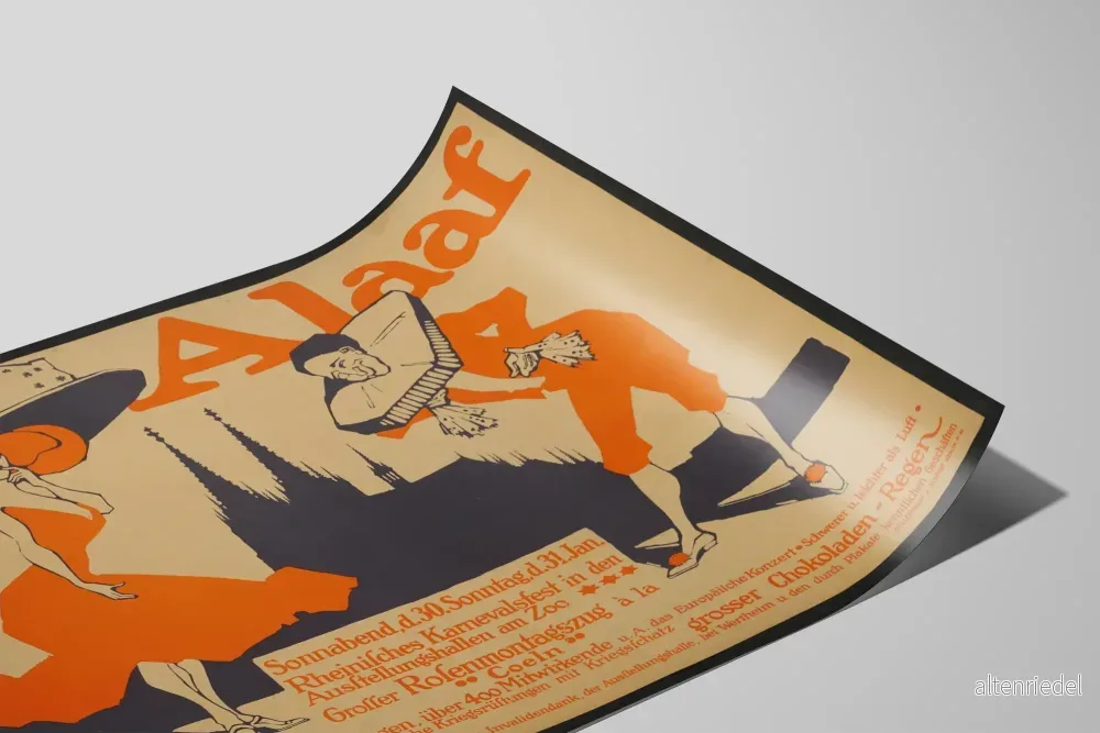 Vintageaffisch Alaaf för festlig väggdekoration - Bild 2