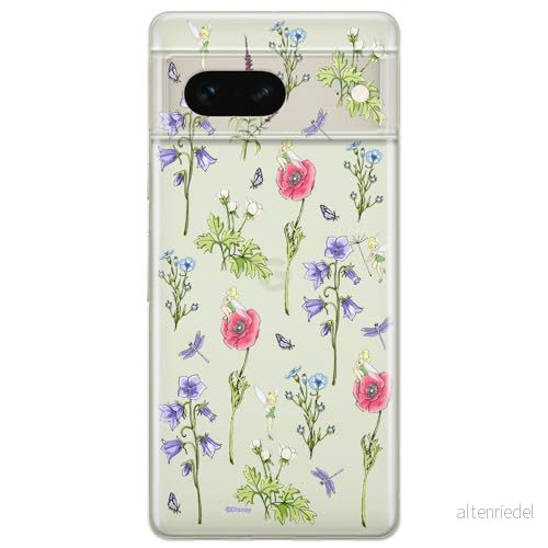ERT GROUP mobiltelefonfodral för Google PIXEL 7 originalt och officiellt licensierat Disney mönster Tinker Bell 004 optimalt anpassad till formen på mobiltelefonen, gedeeltelijk transparant 5905795148102