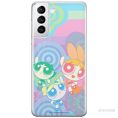 ERT GROUP mobiltelefonfodral för Samsung S21 originalt och officiellt licensierat The Powerpuff Girls mönster 038, fodral tillverkad av TPU plast 5905511982263