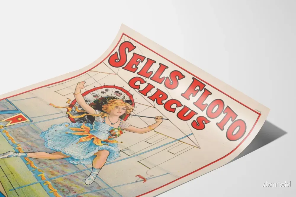 Cirque Sells Floto - Mlle Beeson, balansakrobat på trådposter - Bild 3