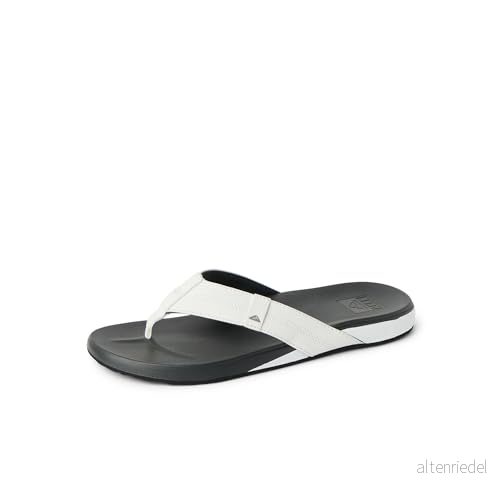 Reef Kudde Bounce Phantom Le Flip Flops för män, Vit kol, 45 EU 772259100809
