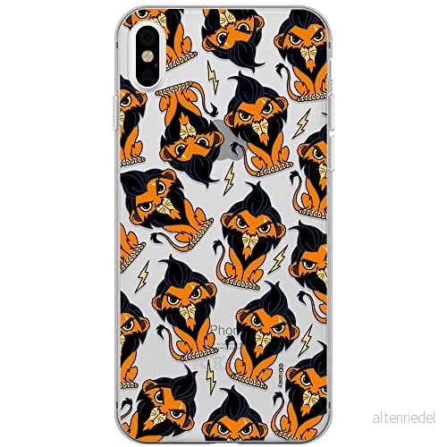 ERT GROUP mobiltelefonfodral för Iphone XS Max originalt och officiellt licensierat Disney mönster Scar 002 optimalt anpassad till formen på mobiltelefonen, gedeeltelijk transparant 5905131435972