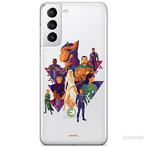 ERT GROUP mobiltelefonfodral för Samsung S21 originalt och officiellt licensierat Marvel mönster Eternals 007 optimalt anpassad till formen på mobiltelefonen, gedeeltelijk transparant 5904805115073