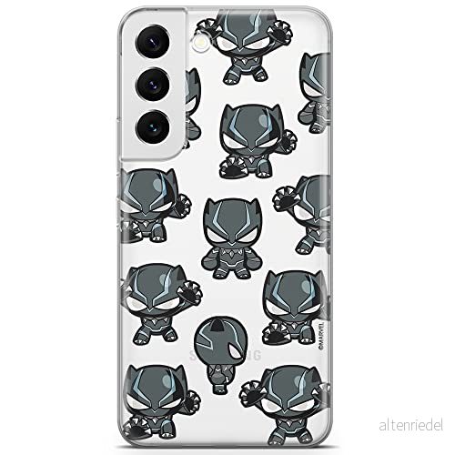 ERT GROUP mobiltelefonfodral för Samsung S22 originalt och officiellt licensierat Marvel mönster Black Panther 016 optimalt anpassad till formen på mobiltelefonen, gedeeltelijk transparant 5904805309588