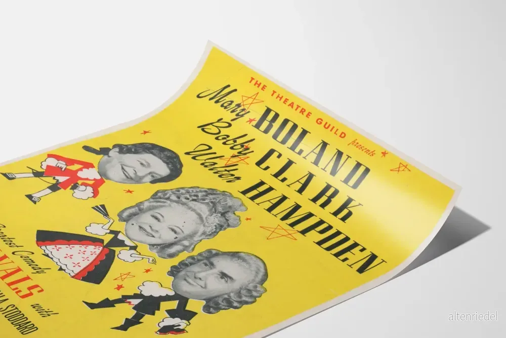 Vintageaffisch teater The Rivals - Klassisk komedi - Bild 3