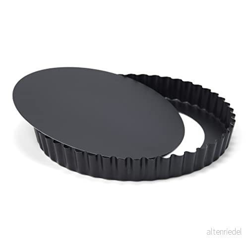 patisse 02854, Avtagbar botten pajform för varmluftsfritös, XL och XXL, svart, Ø 20 cm x 2,5 cm, PFAS fritt belagt stål 8712187028549