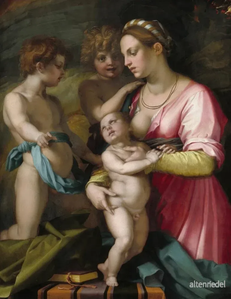 Målning Charité - Andrea del Sarto | Konsttryck - Bild 2