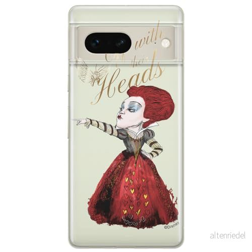 ERT GROUP mobiltelefonfodral för Google PIXEL 7 originalt och officiellt licensierat Disney mönster Alice & Friends 002 optimalt anpassad till formen på mobiltelefonen, gedeeltelijk transparant 5905795140069