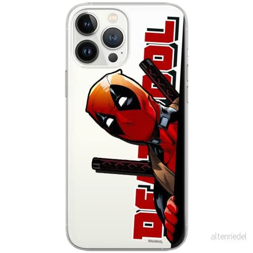 ERT GROUP mobiltelefonfodral för Samsung S10 PLUS originalt och officiellt licensierat Marvel mönster Deadpool 002 Vit optimalt anpassad till formen på mobiltelefonen, gedeeltelijk transparant 5902980855388