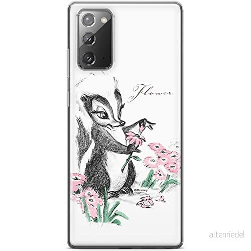 ERT GROUP mobiltelefonfodral för Samsung GALAXY NOTE 20 originalt och officiellt licensierat Disney mönster Flower Skunk 001 anpassad till formen på mobiltelefonen, fodral tillverkad av TPU plast 5903040458686