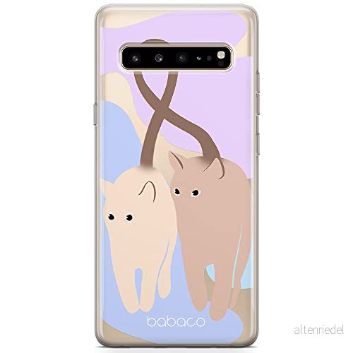 ERT GROUP mobiltelefonfodral för Samsung S10 5G originalt och officiellt licensierat Babaco mönster Cats 013 optimalt anpassad till formen på mobiltelefonen, gedeeltelijk transparant 5905131087652
