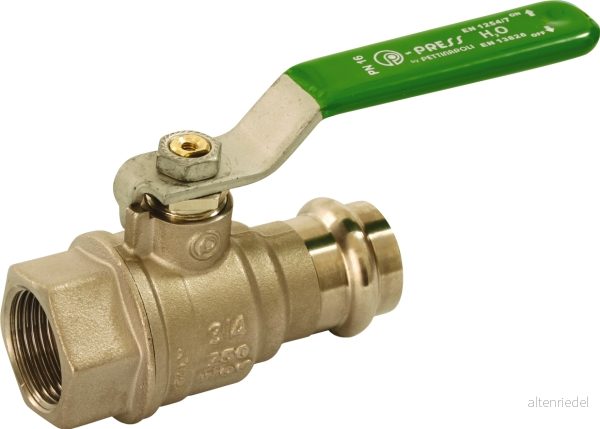 Pettinaroli Heavyduty fullway ball valve with press fittings ends 8016603205249