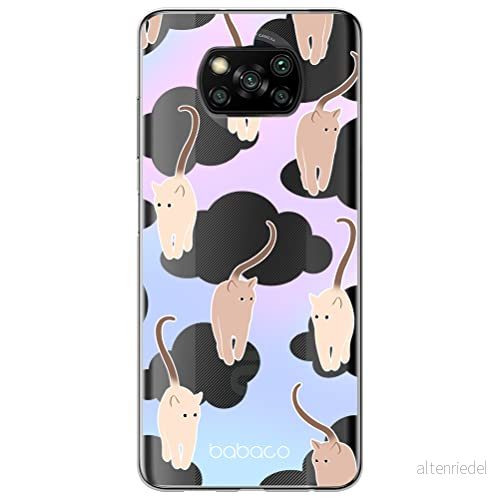 ERT GROUP mobiltelefonfodral för Xiaomi POCOPHONE X3 originalt och officiellt licensierat Babaco mönster Cats 015 optimalt anpassad till formen på mobiltelefonen, gedeeltelijk transparant 5905131117588