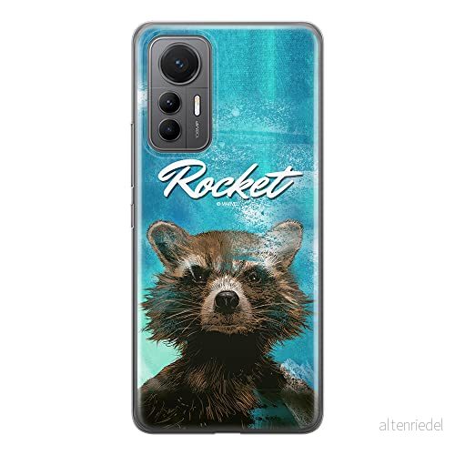 ERT GROUP mobiltelefonfodral för Xiaomi 12 LITE originalt och officiellt licensierat Marvel mönster Rocket 006 optimalt anpassad till formen på mobiltelefonen, fodral tillverkad av TPU plast 5905511501617