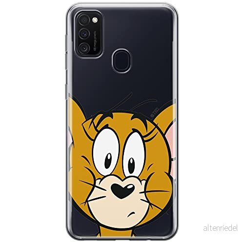 ERT GROUP mobiltelefonfodral för Samsung M21 originalt och officiellt licensierat Tom and Jerry mönster 002 optimalt anpassad till formen på mobiltelefonen, gedeeltelijk transparant 5903040482896