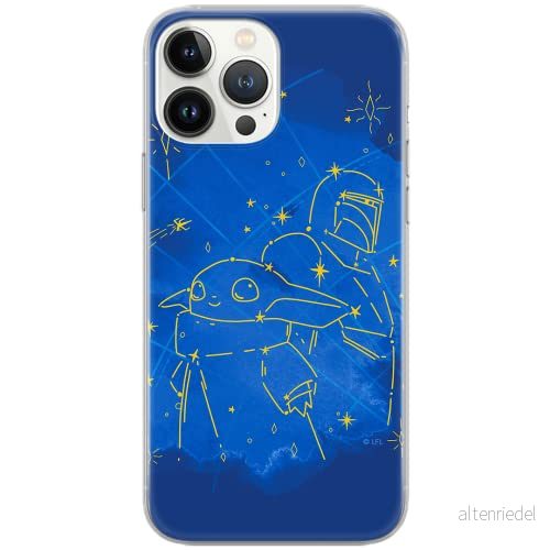 ERT GROUP mobiltelefonfodral för Samsung S10 PLUS originalt och officiellt licensierat Star Wars mönster Baby Yoda 023 Vit anpassad till formen på mobiltelefonen, fodral tillverkad av TPU plast 5904805075971