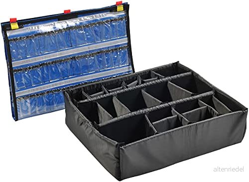 Peli 1605EMS tillbehörssats för utryckningstjänster (lockorganiserare och avdelarsats), kompatibel med: 1600EMS (säljs separat), Färg: svart 19428067823