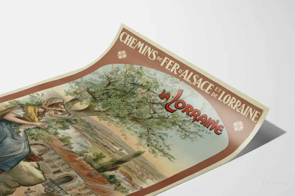 Affisch för Alsace- och Lorrainejärnvägarna - La Lorraine - Bild 3