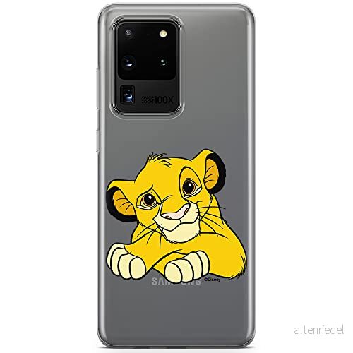 ERT GROUP mobiltelefonfodral för Samsung S20 ULTRA / S11 PLUS originalt och officiellt licensierat Disney mönster Simba & Friends 009 anpassad till formen på mobiltelefonen, gedeeltelijk transparant 5905131177476